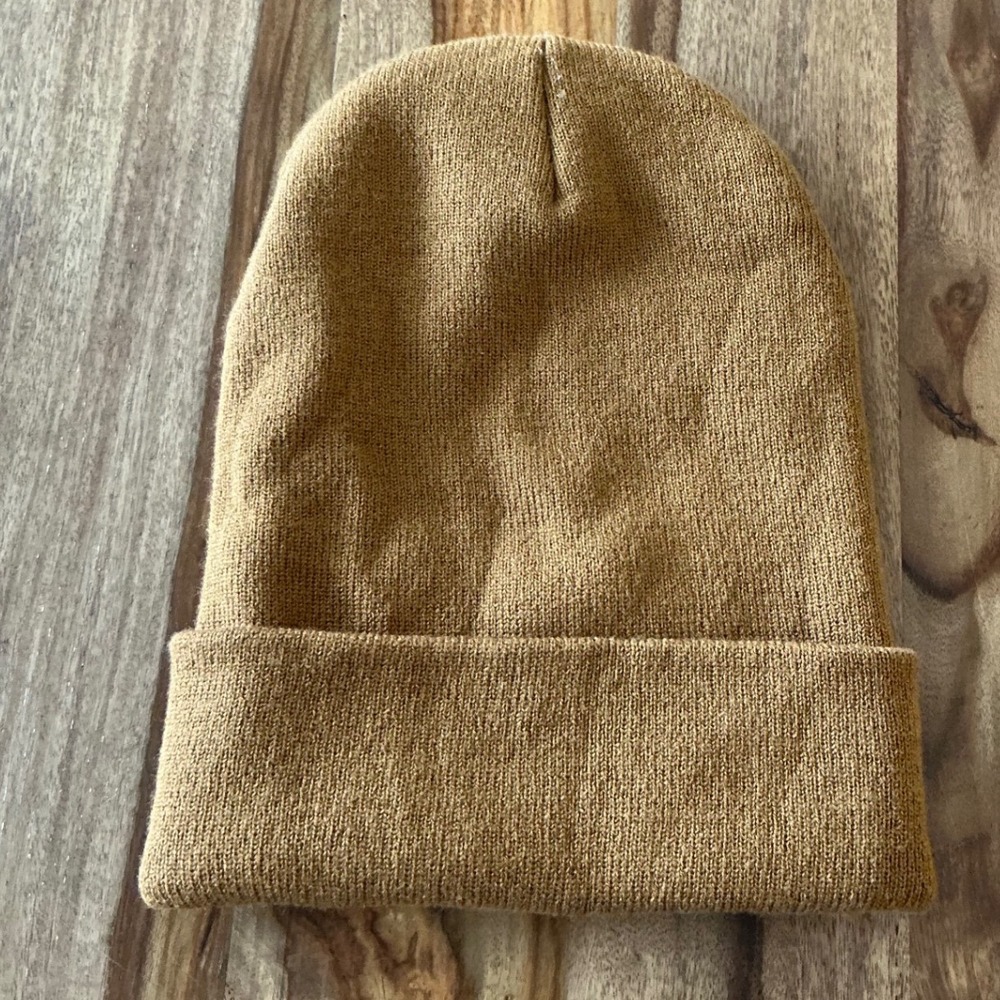 Carhartt A18 Brown Watch Hat Beanie One Size Acrylic Cuffed Knit Workwear Logo - Picture 6 of 8